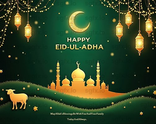 Eid-ul-Adha Social Media Greeting Card